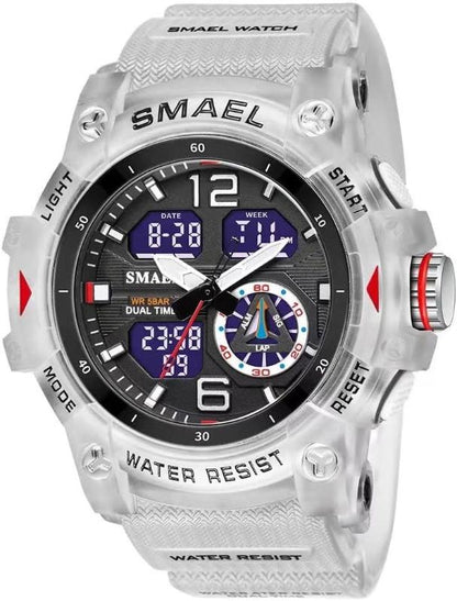Rynx | Men's waterproof sports wristwatch with date and multifunction LED alarm stopwatch