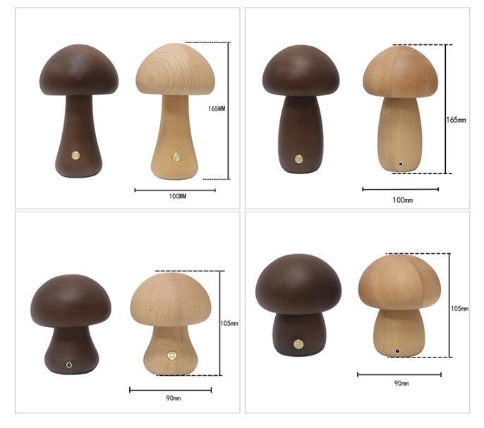 RYNX | Mushroom Table Lamp In Wood