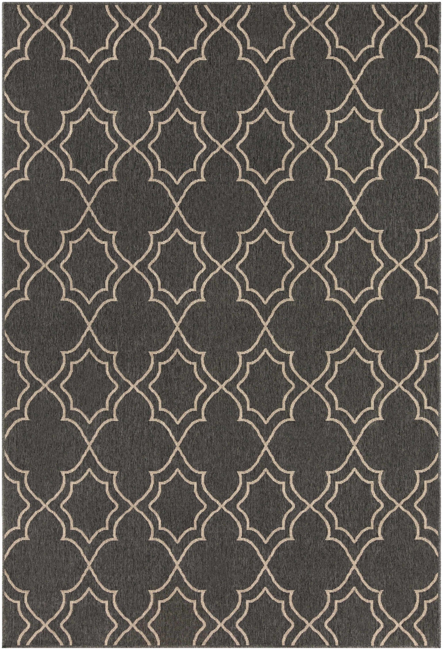 Rynx | Black modern farmhouse outdoor rug