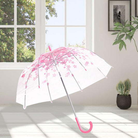 Rynx | Chic Japanese inspired pink cherry blossom bubble umbrella for women