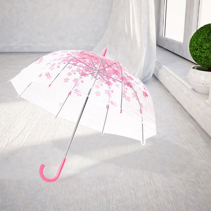 Rynx | Chic Japanese inspired pink cherry blossom bubble umbrella for women
