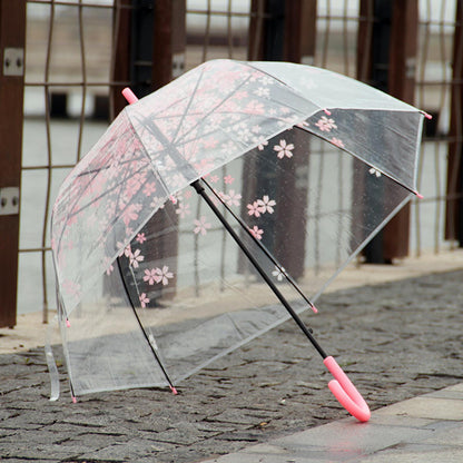 Rynx | Chic Japanese inspired pink cherry blossom bubble umbrella for women