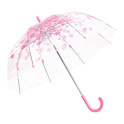 Rynx | Chic Japanese inspired pink cherry blossom bubble umbrella for women