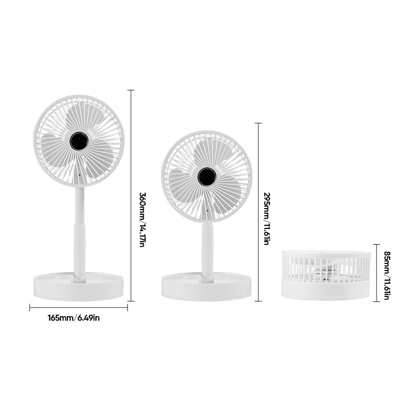 Rynx | Rechargeable Foldable Telescopic Table Fan