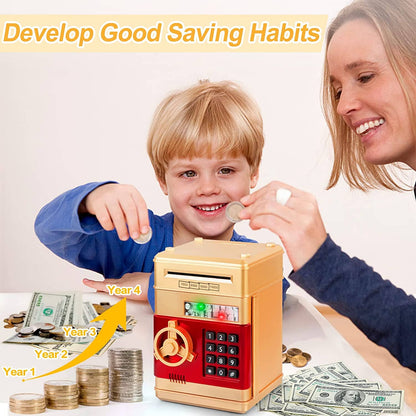 Rynx | Kids Cartoon Password Box Piggy Bank