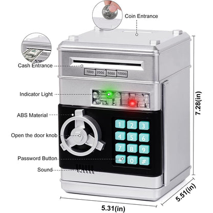 Rynx | Kids Cartoon Password Box Piggy Bank
