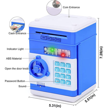 Rynx | Kids Cartoon Password Box Piggy Bank