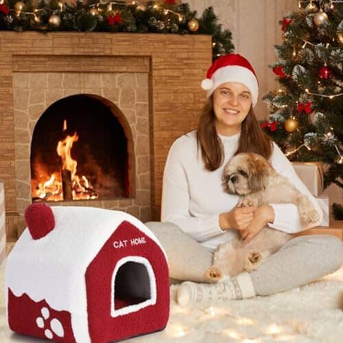 Rynx | Christmas Cat Bed Cave House