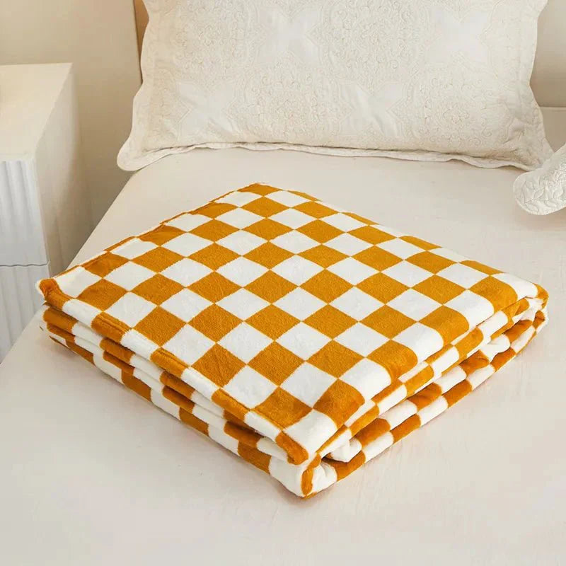Rynx | Classic Checkered Pattern Sofa Blanket