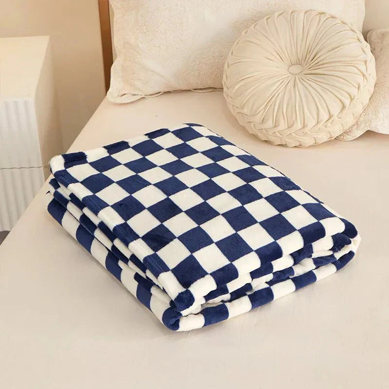 Rynx | Classic Checkered Pattern Sofa Blanket