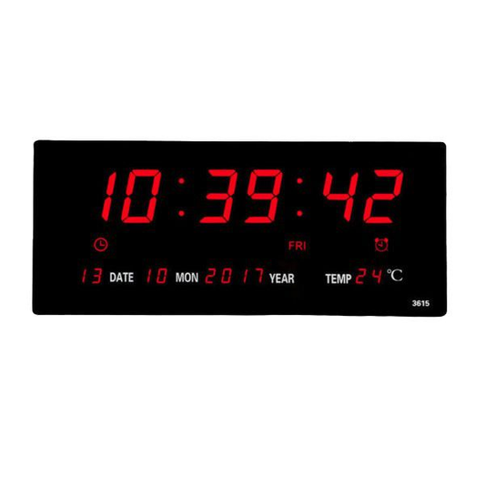 Rynx | LED Digital Clock Calendar 48cm