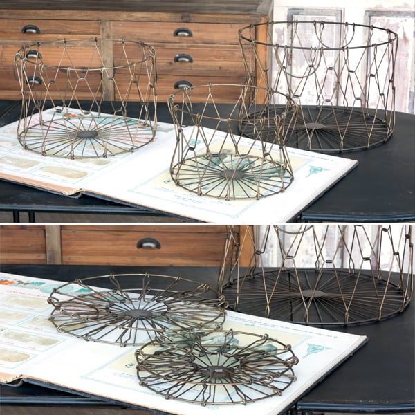 Rynx | Collapsible wire baskets set of 3