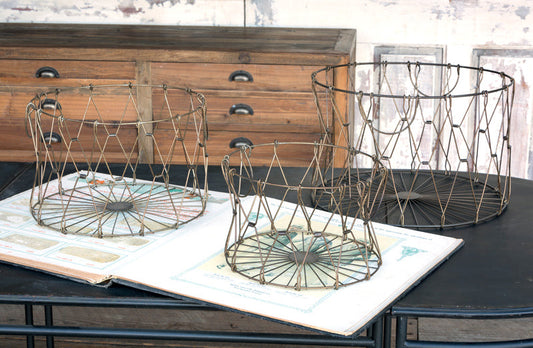 Rynx | Collapsible wire baskets set of 3