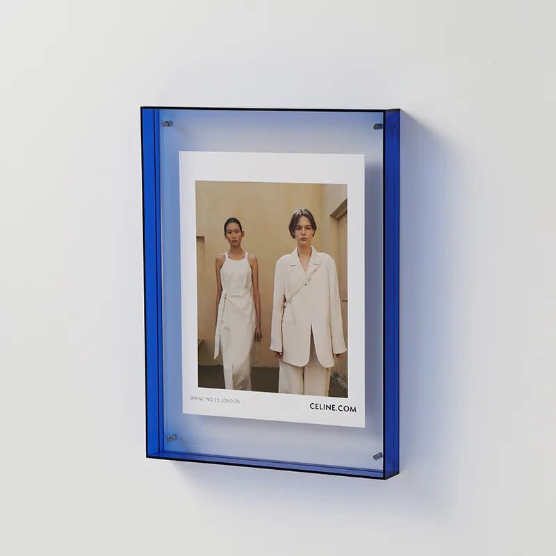 RYNX | Colored Transparent Acrylic Photo – Modern And Elegant Design Blue