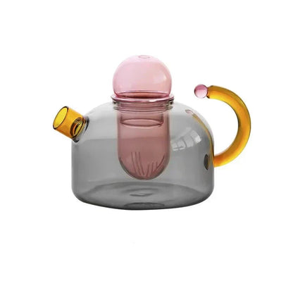 Rynx | Contrasting Color Translucent Kettle & Cups Set