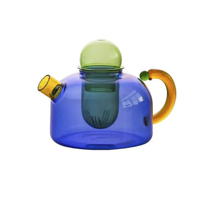 Rynx | Contrasting Color Translucent Kettle & Cups Set