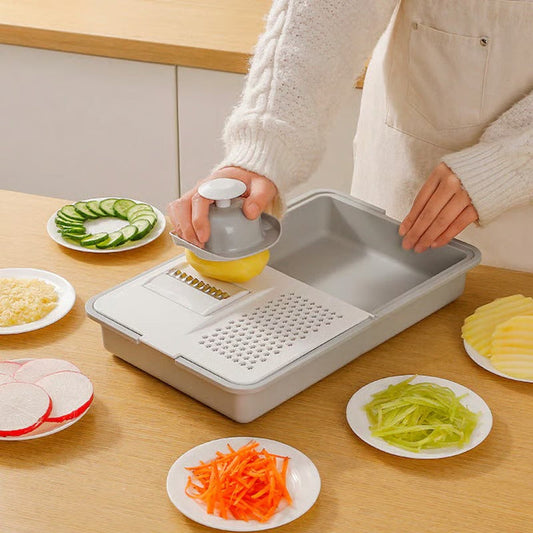 Rynx | Cutting board with grater & blade change – Incl. practical hand guard