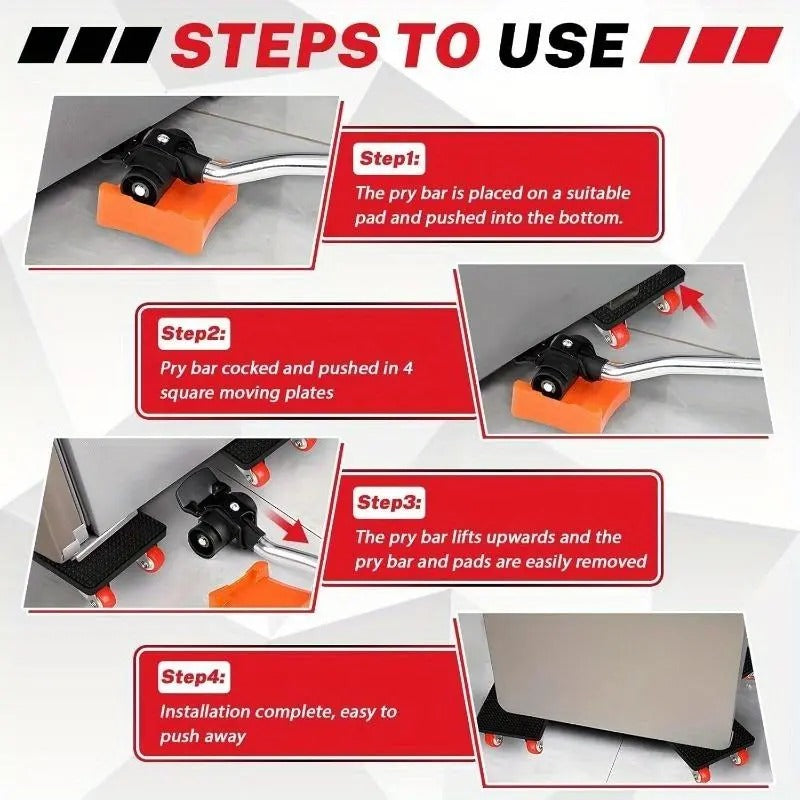 Rynx | Heavy Duty Furniture Lifter with Lever – Move Furniture Safely & Gently on the Floor