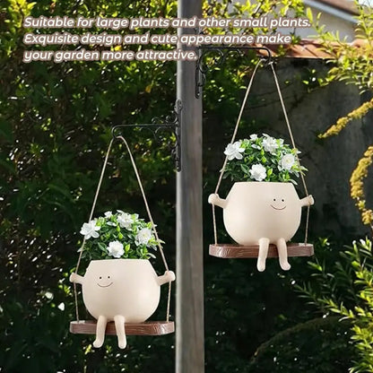Rynx | Hanging planter with smiling face