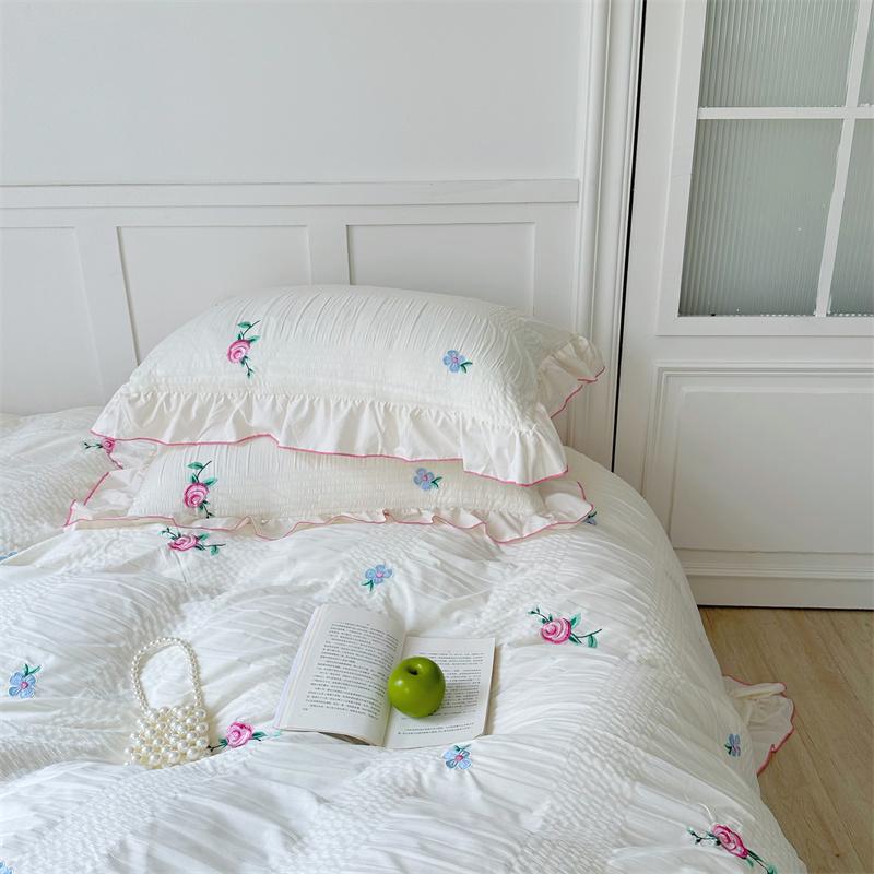 Rynx Coquette Aesthetic Ruffle Bedding Set