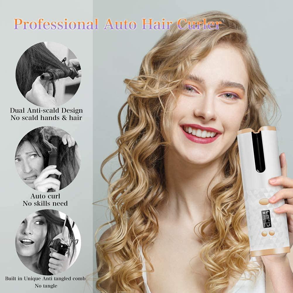 Rynx | Wireless Automatic Portable Ceramic Drum Hair Curling Iron