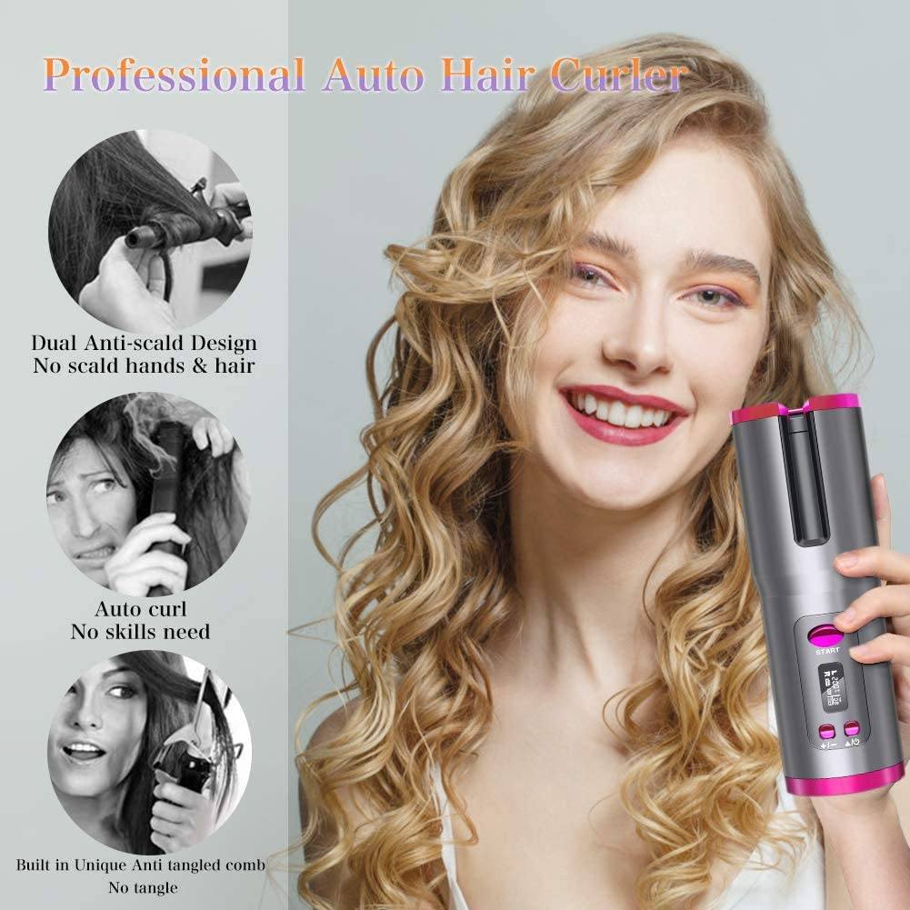 Rynx | Wireless Automatic Portable Ceramic Drum Hair Curling Iron