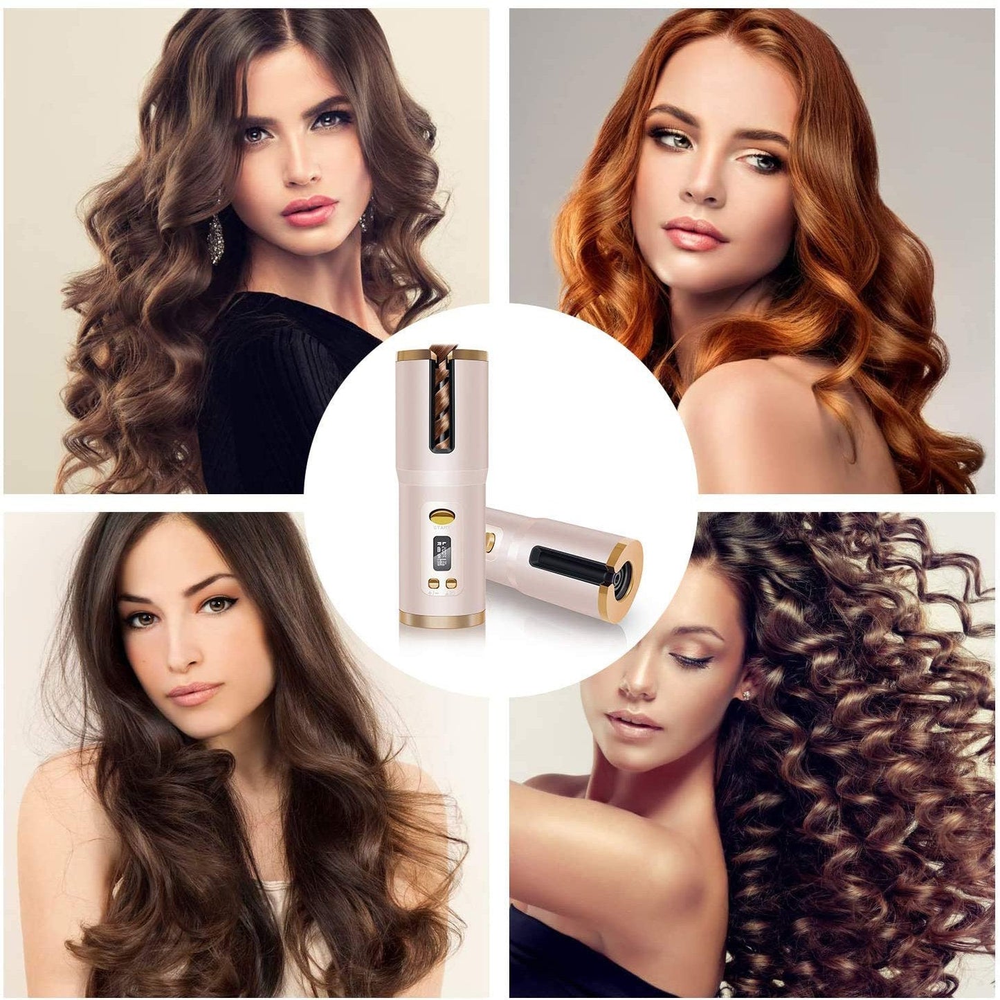 Rynx | Wireless Automatic Portable Ceramic Drum Hair Curling Iron