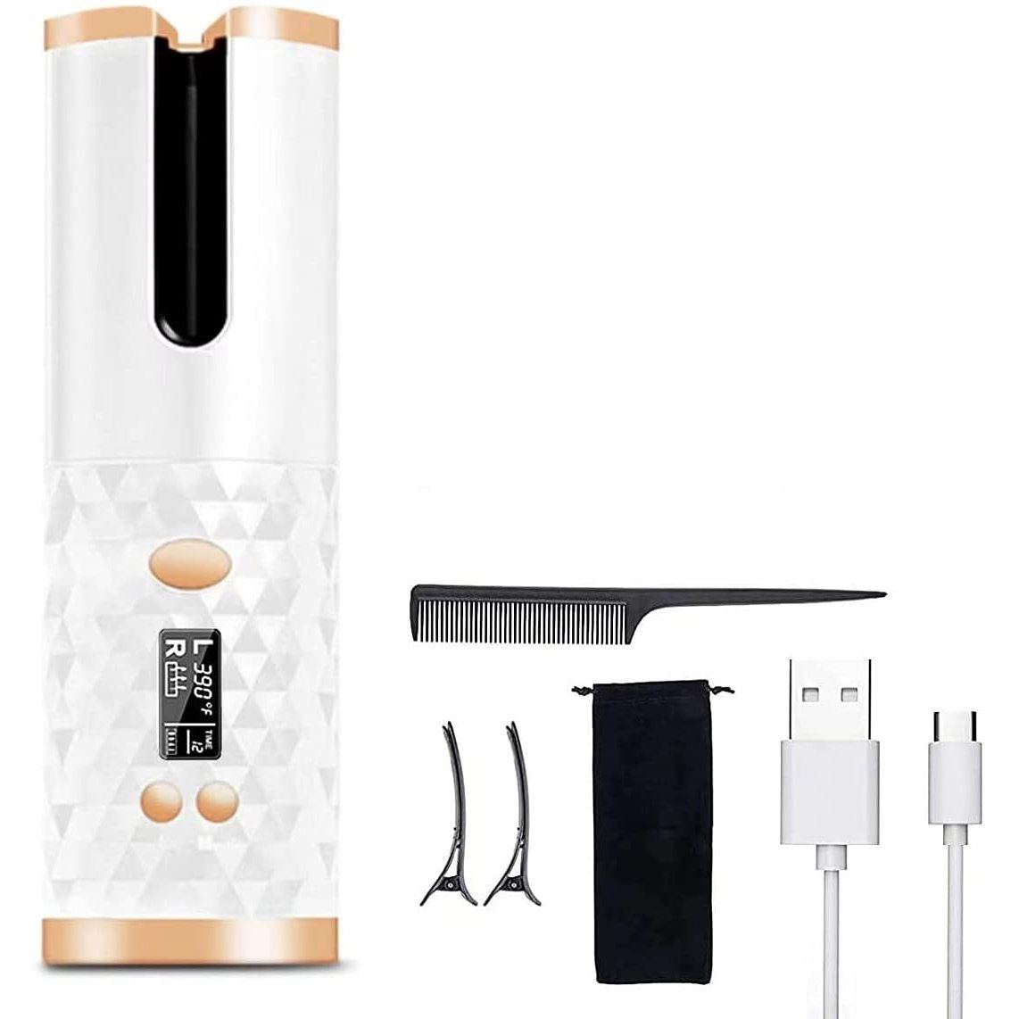 Rynx | Wireless Automatic Portable Ceramic Drum Hair Curling Iron