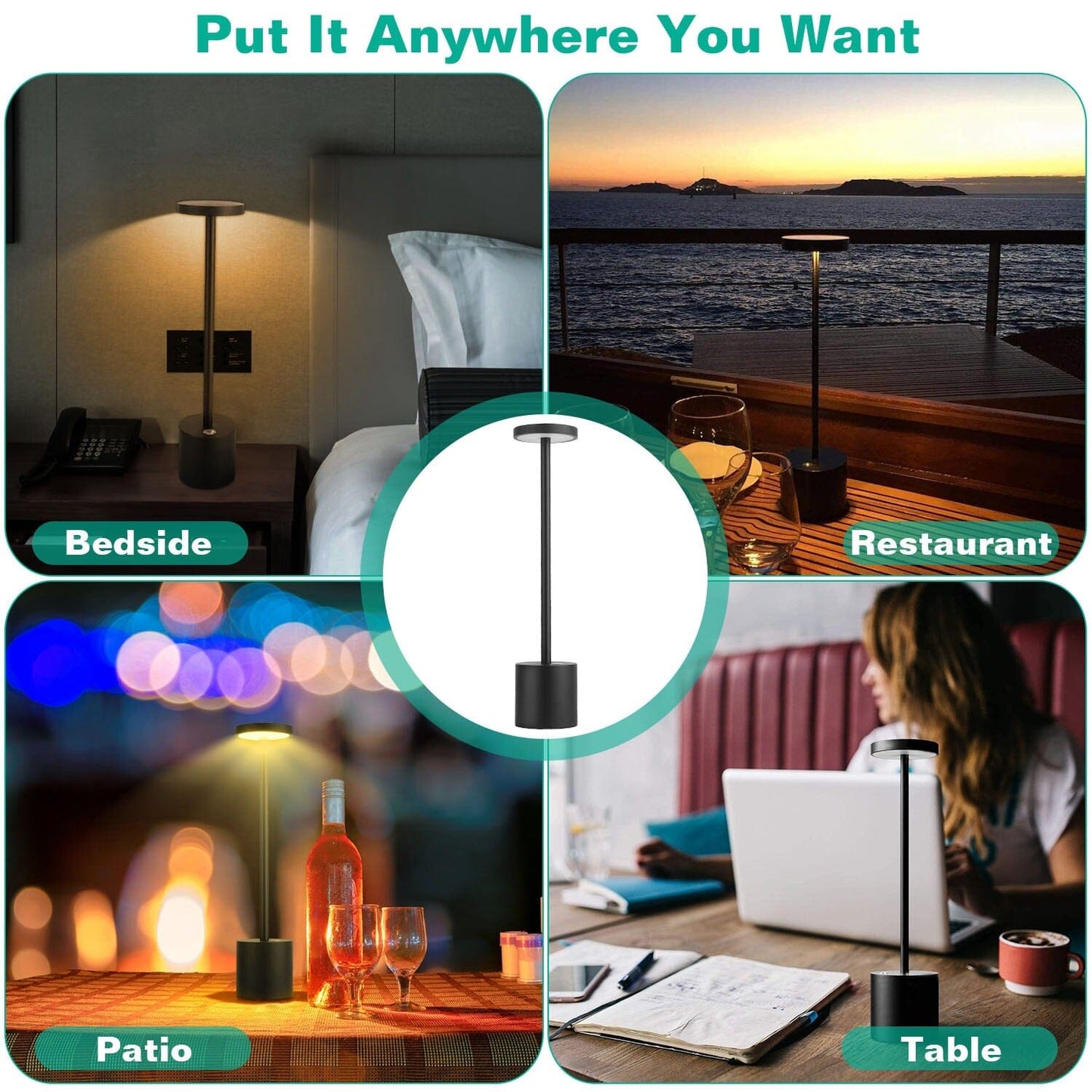 Rynx | Wireless Portable Rechargeable Table Lamp