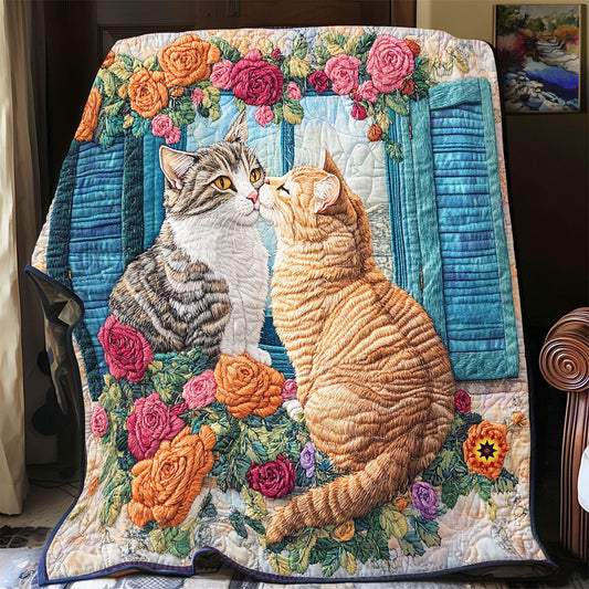 Rynx | Cat Pair by the Window Quilt