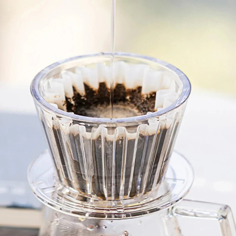 Rynx | Crystal Eye Flat Bottom Coffee Dripper - Perfect Extraction - Fast And Easy Use