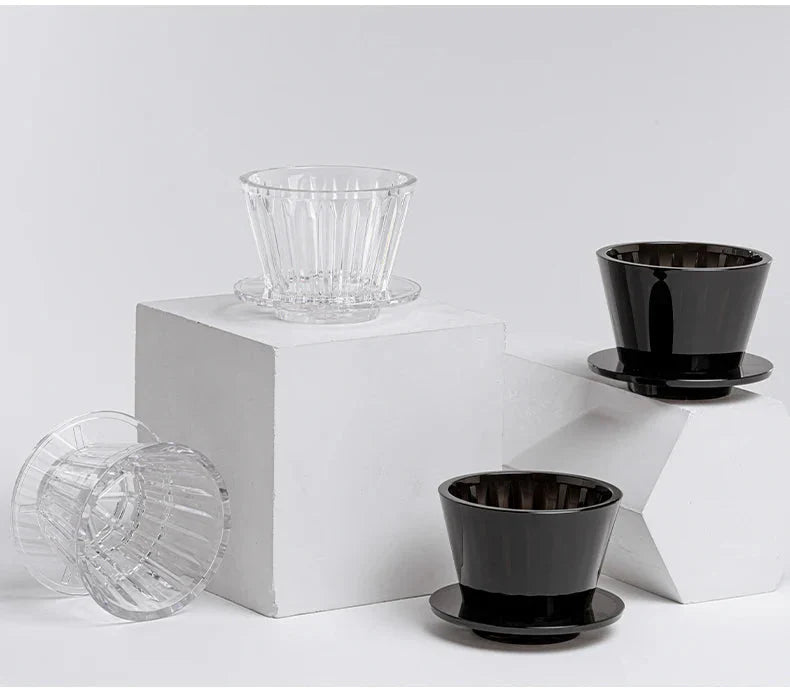 Rynx | Crystal Eye Flat Bottom Coffee Dripper - Perfect Extraction - Fast And Easy Use