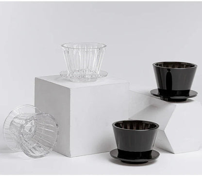 Rynx | Crystal Eye Flat Bottom Coffee Dripper - Perfect Extraction - Fast And Easy Use