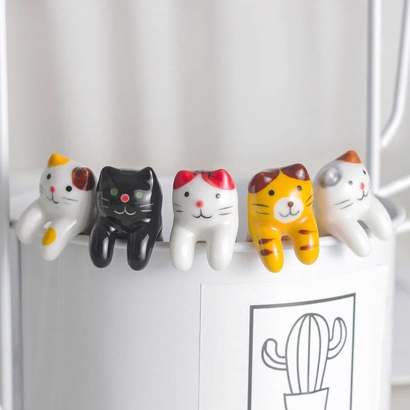 RYNX | Ceramic Spoon Cat COFEEKAT Five spoons