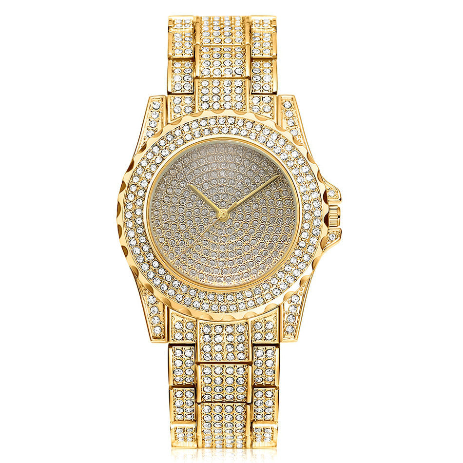 Rynx | Simple diamond British fashion ring steel belt women's watch