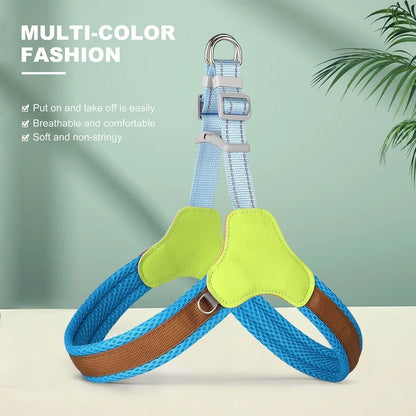 Rynx | Reflective Mesh Nylon Dog Harness with Padded Vest and D-Ring for Small, Medium, Large Dogs - Pitbull, S/M/L