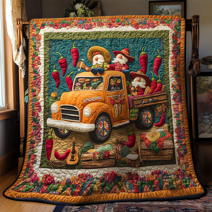 Rynx | Orange Gnome Ride Quilt