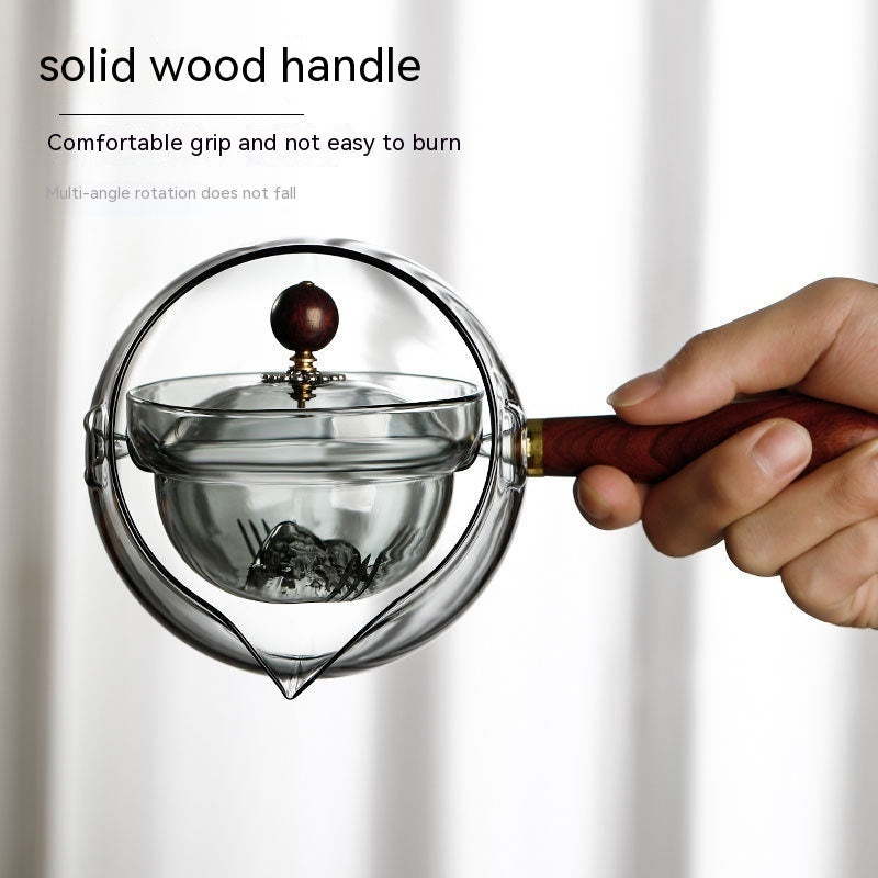 Rynx | Rotary-glass-teapot with infuser.