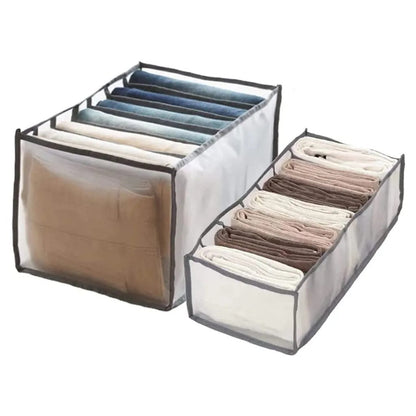 Rynx | 7 Grid Wardrobe Clothing Mesh Divider Set Organizer