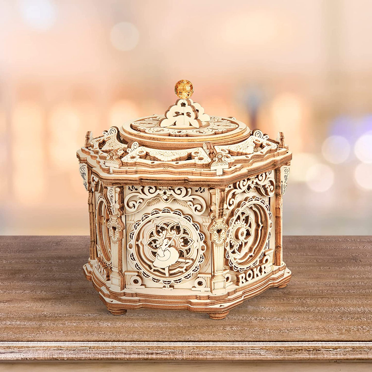 Rynx | DIY Mechanical Music Box Kit 3D Wooden Puzzle Box