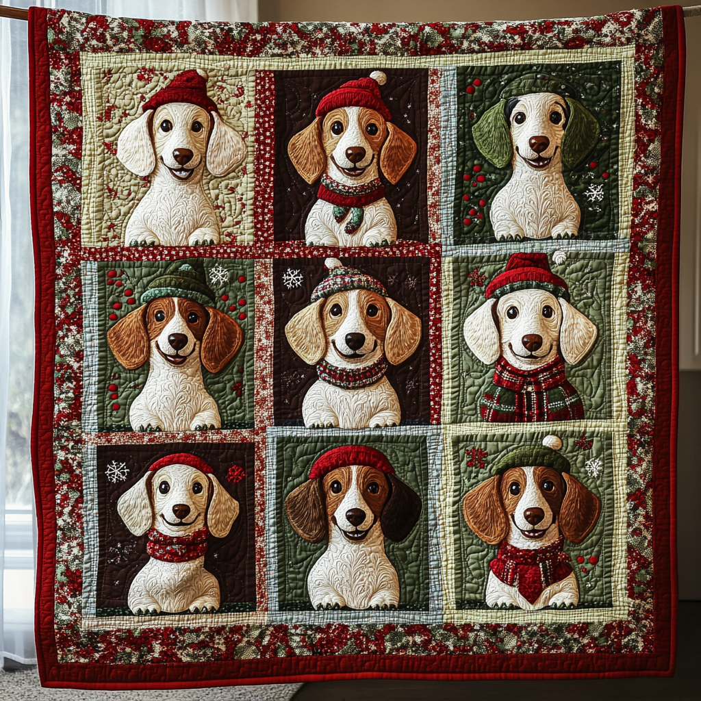 Rynx | Happy Dachshund Quilt