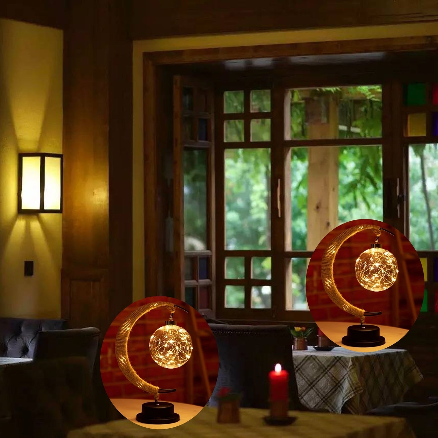 Rynx | MaanLys - Smedjern LED Table Lamp With Decorative Desk Lamp Design