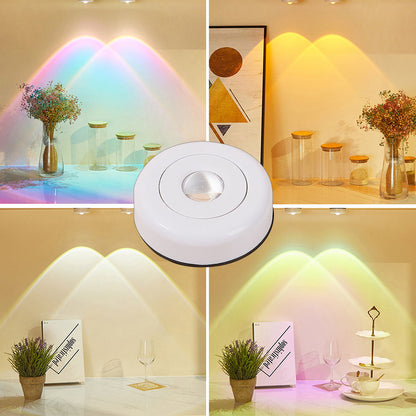 Rynx | LED Lamps Wireless Wardrobe Kitchen Lights Under Furniture Battery Powered Sunset Night Light Wall Lamp Bedroom Decoration Closet