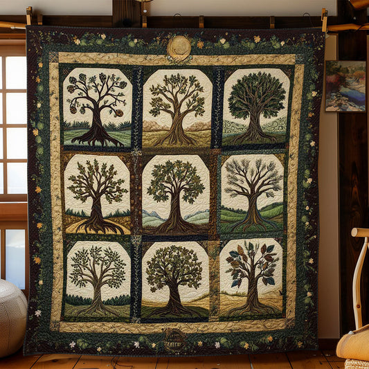 Rynx | Dream Landscape Tree of Life Quilted Blanket