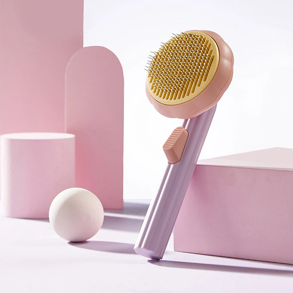 Rynx | Self-cleaning pet brush for cats and dogs - Removes loose undercoat and tangles