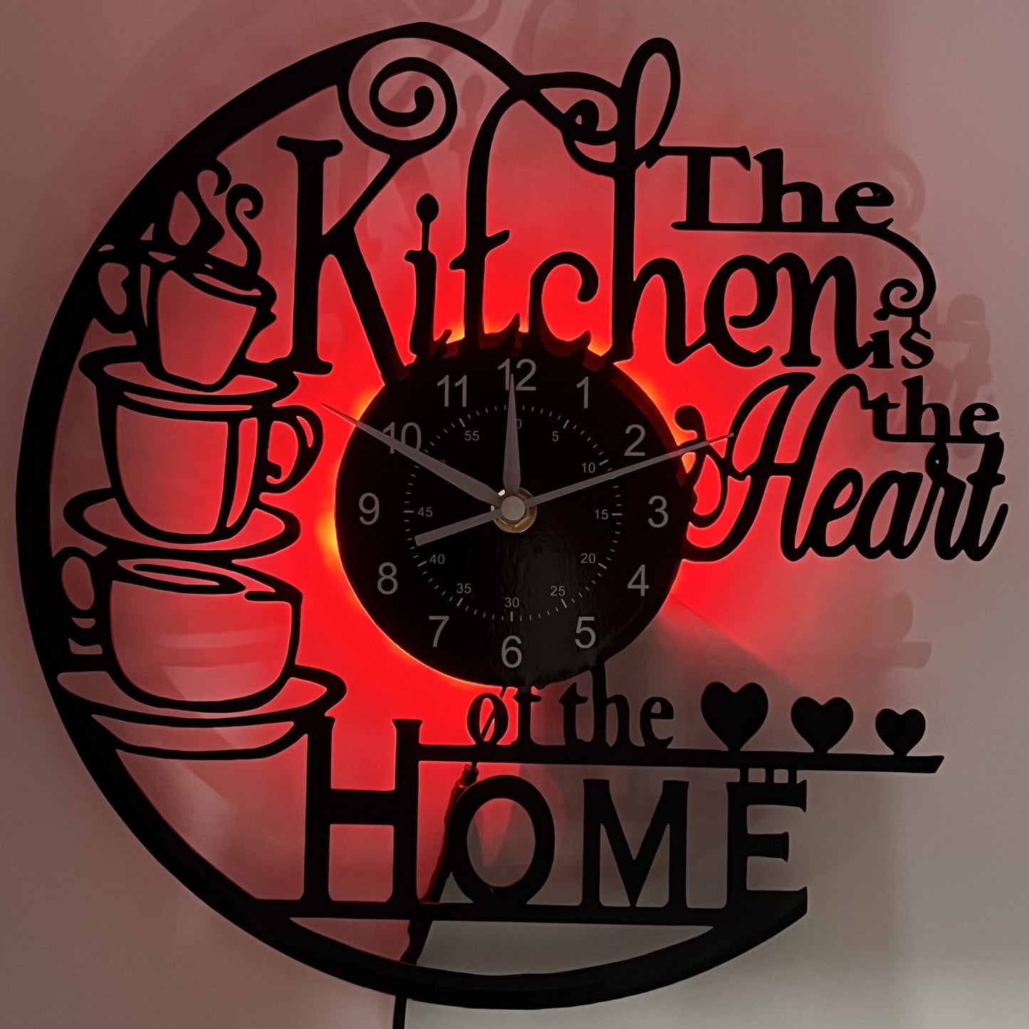 Rynx | Vinyl Record Wall Clock - Silent Clock for Living Room, Bedroom, and Kitchen