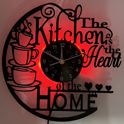 Rynx | Vinyl Record Wall Clock - Silent Clock for Living Room, Bedroom, and Kitchen