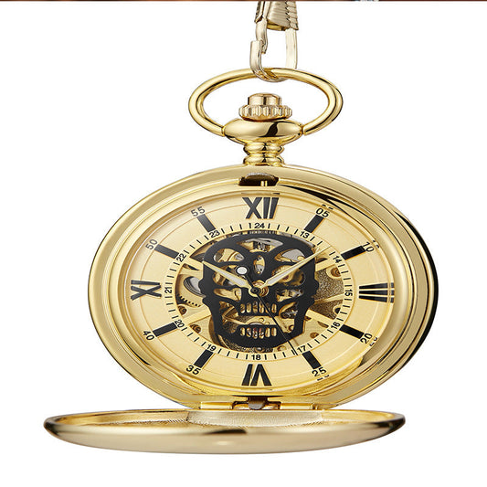 Rynx | Skull Pocket Watch Hult Flip Retro Mechanical