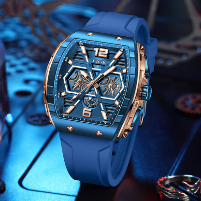 Rynx | Luxurious Square Waterproof Chronograph Watch