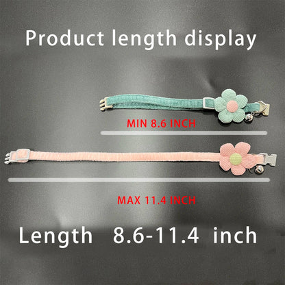 Rynx | Adjustable Cat Collar with Cute Flower and Bell